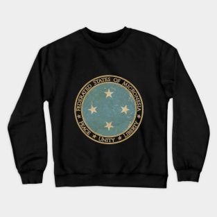 Vintage Federated States of Micronesia Oceania Oceanian Flag Crewneck Sweatshirt